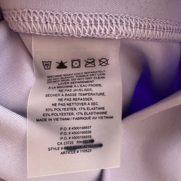 Aritzia TNA Leggings Duncan Atmosphere Hi Rise Solid Lavender Purple Pastel Knit - Picture 7 of 8